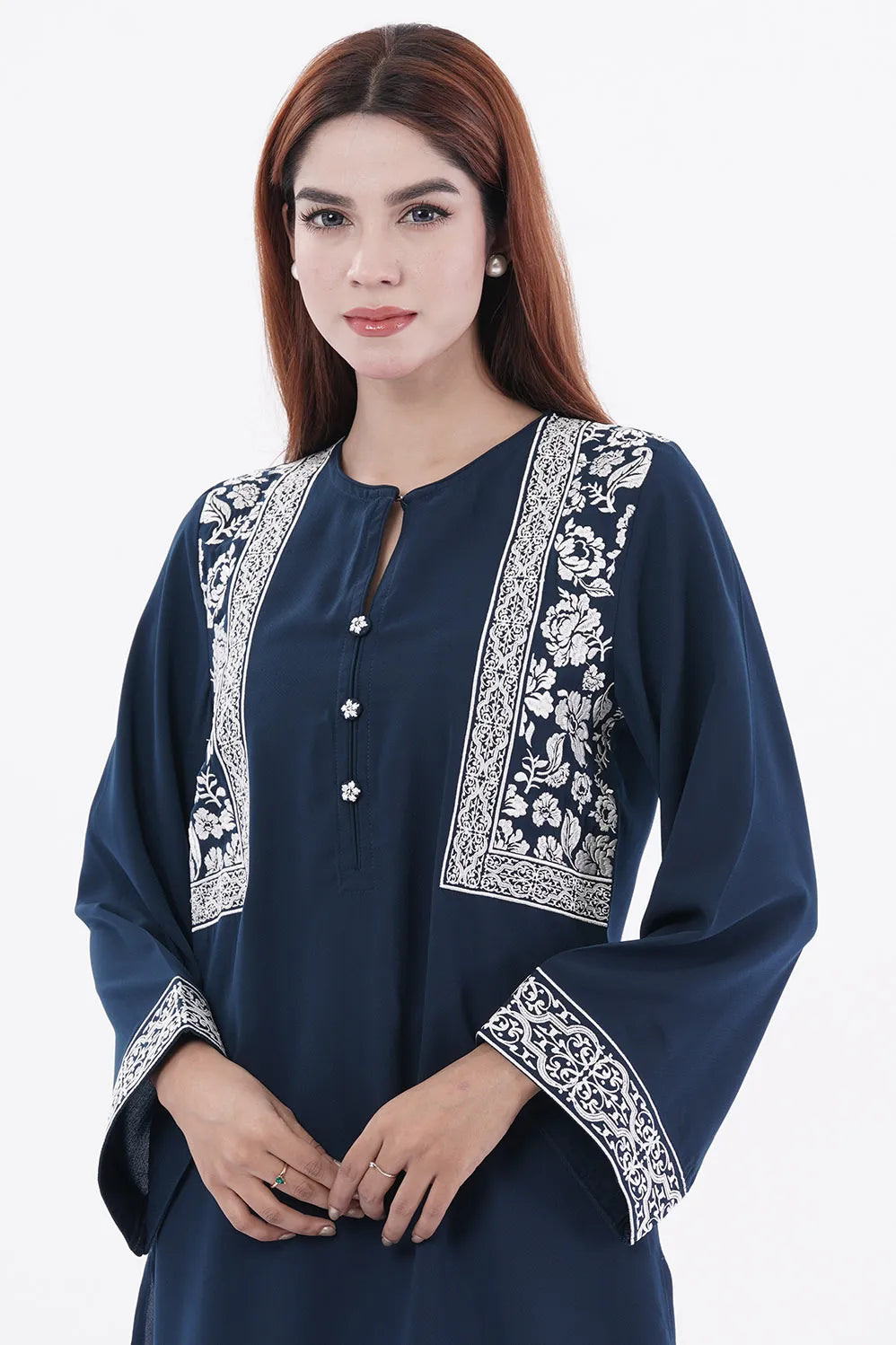 Women's Ethnic Tops (Peacock Blue)