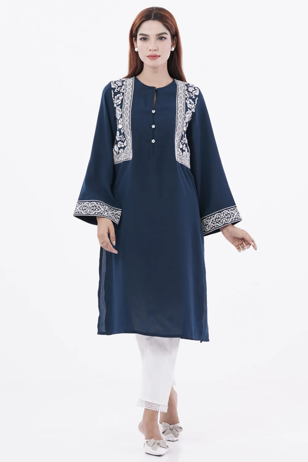Women's Ethnic Tops (Peacock Blue)