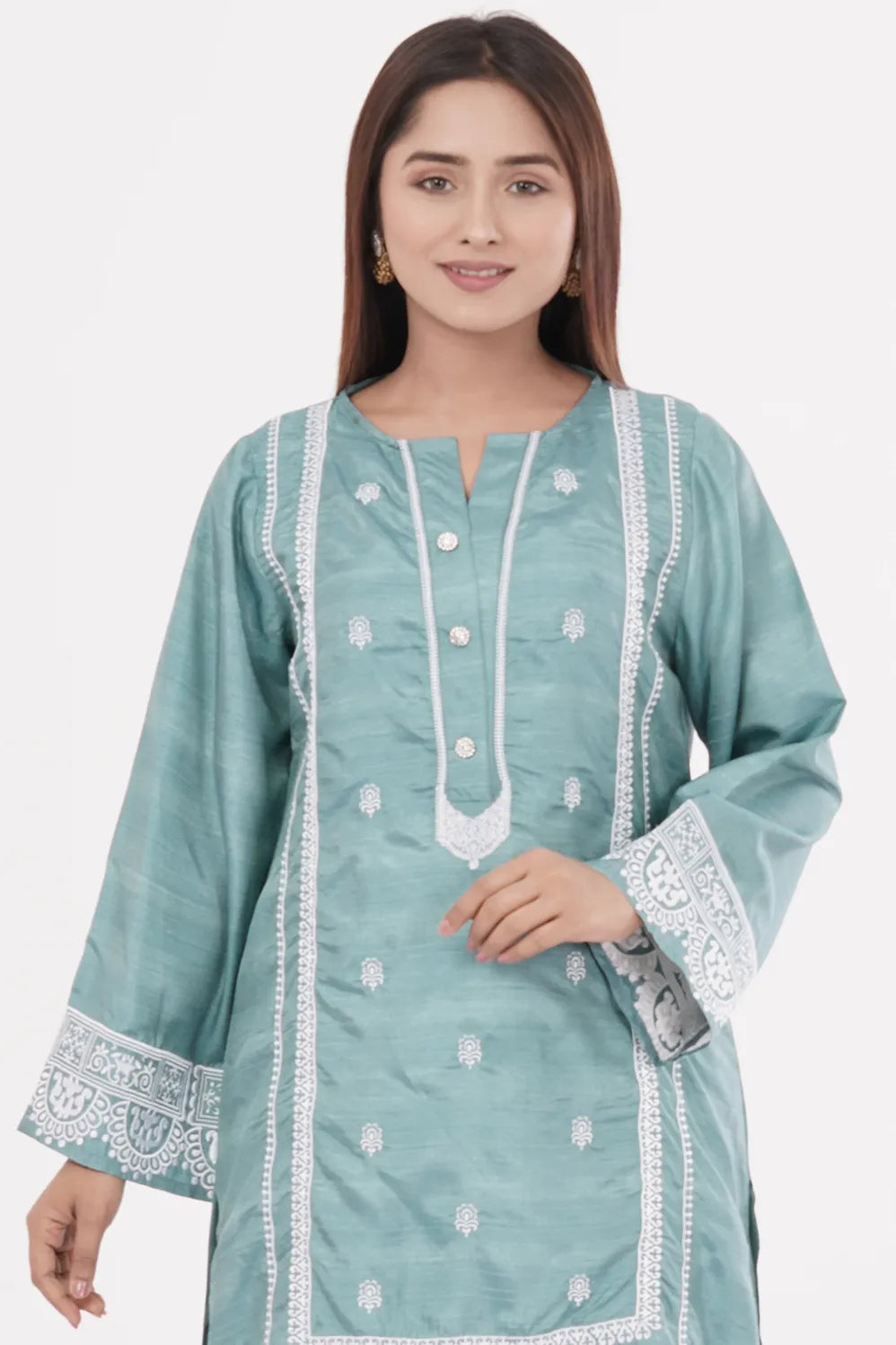 Women's Ethnic Tops (Forest Green)