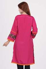 Women's Ethnic Tops (Dark Pink)