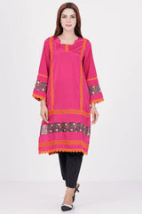 Women's Ethnic Tops (Dark Pink)