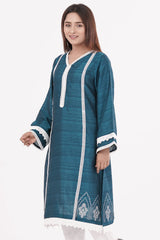 Women's Ethnic Tops (Peacock Blue)