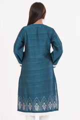 Women's Ethnic Tops (Peacock Blue)