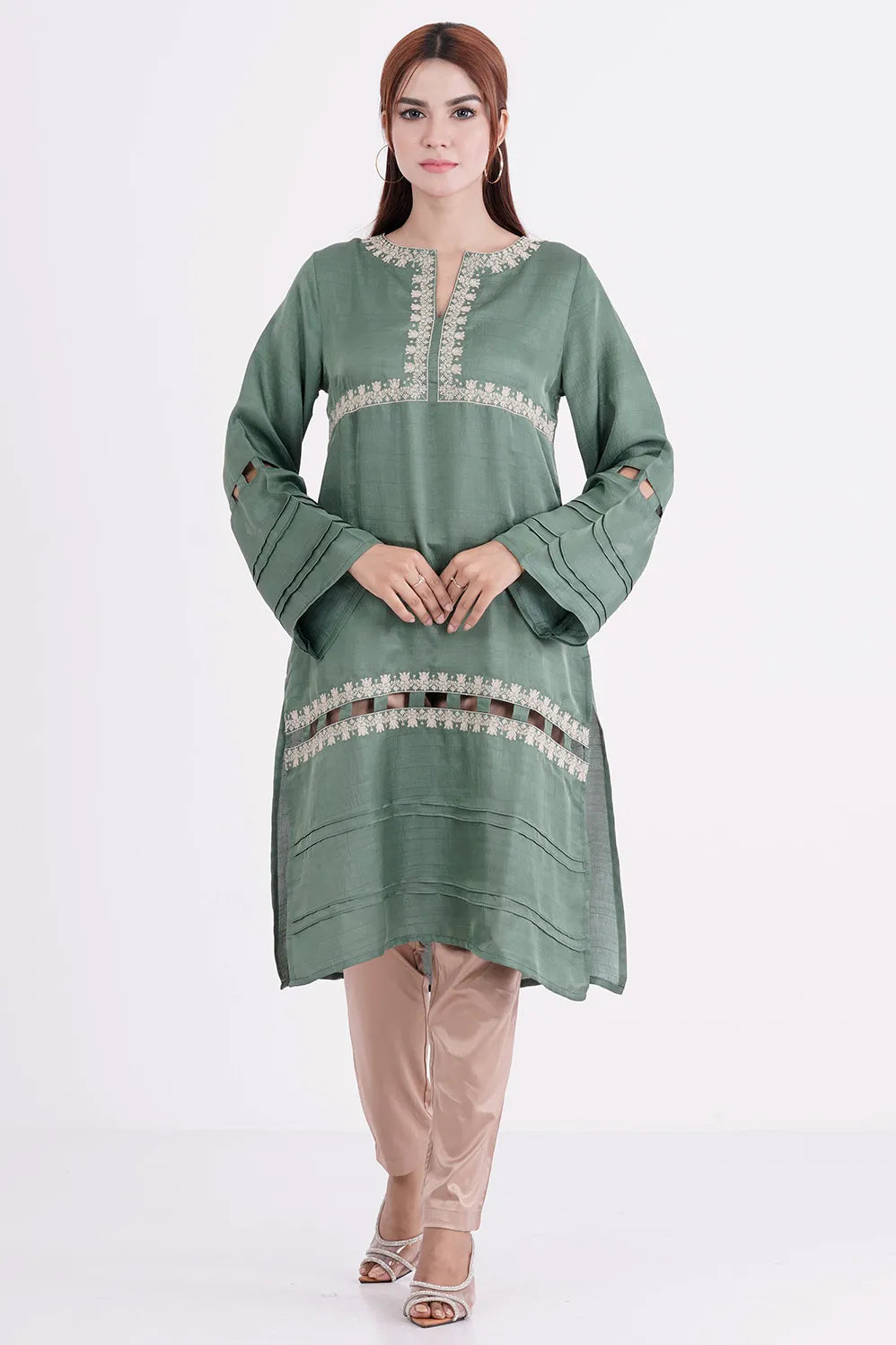 Women's Ethnic Tops (Green)