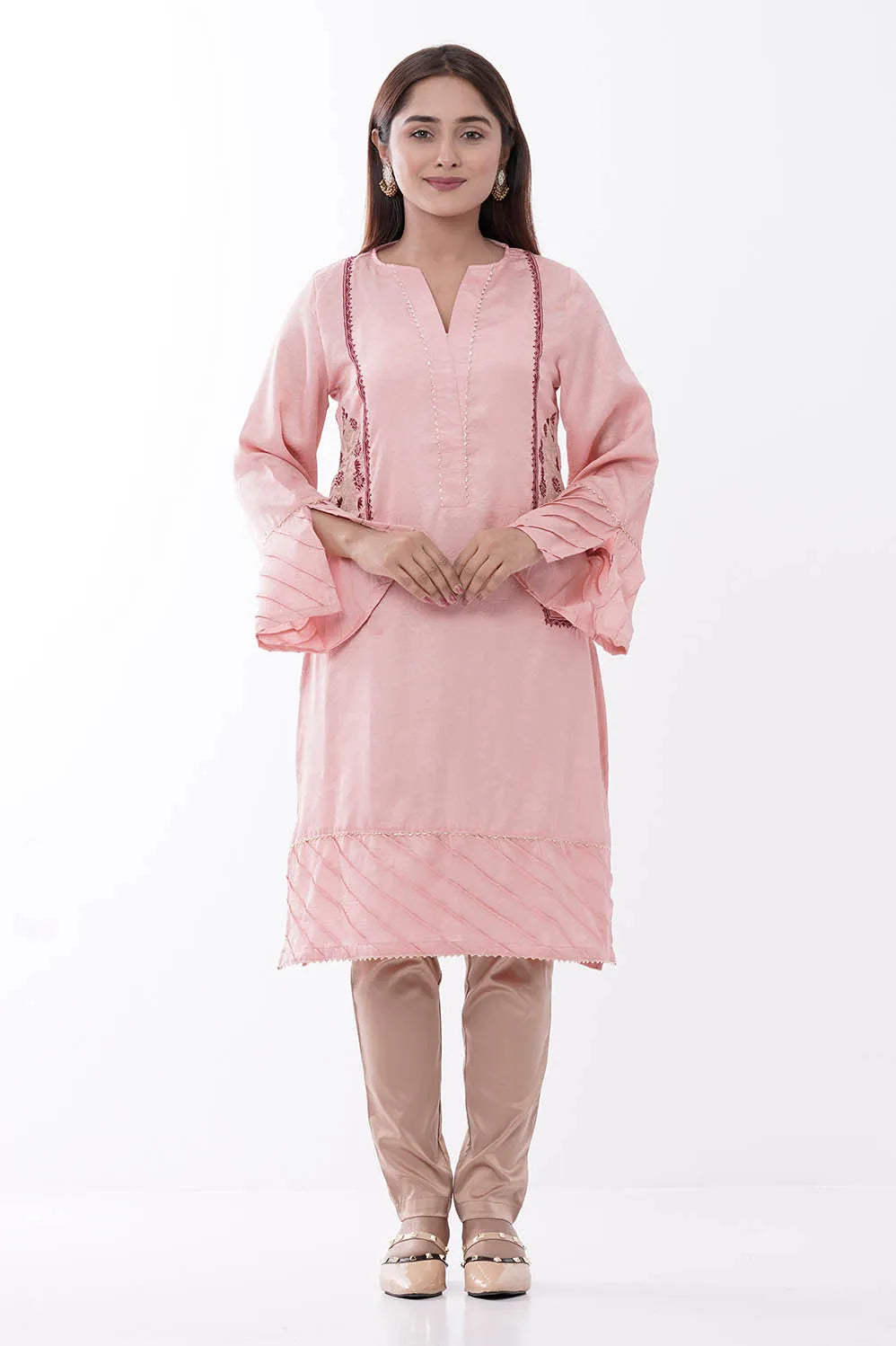 Women's Ethnic Tops (Peach)