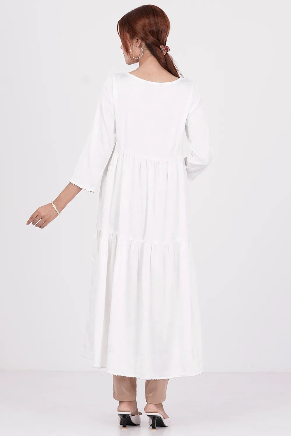 Women's Ethnic Tops (White)