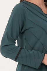 Women's Ethnic Tops (Peacock Blue)