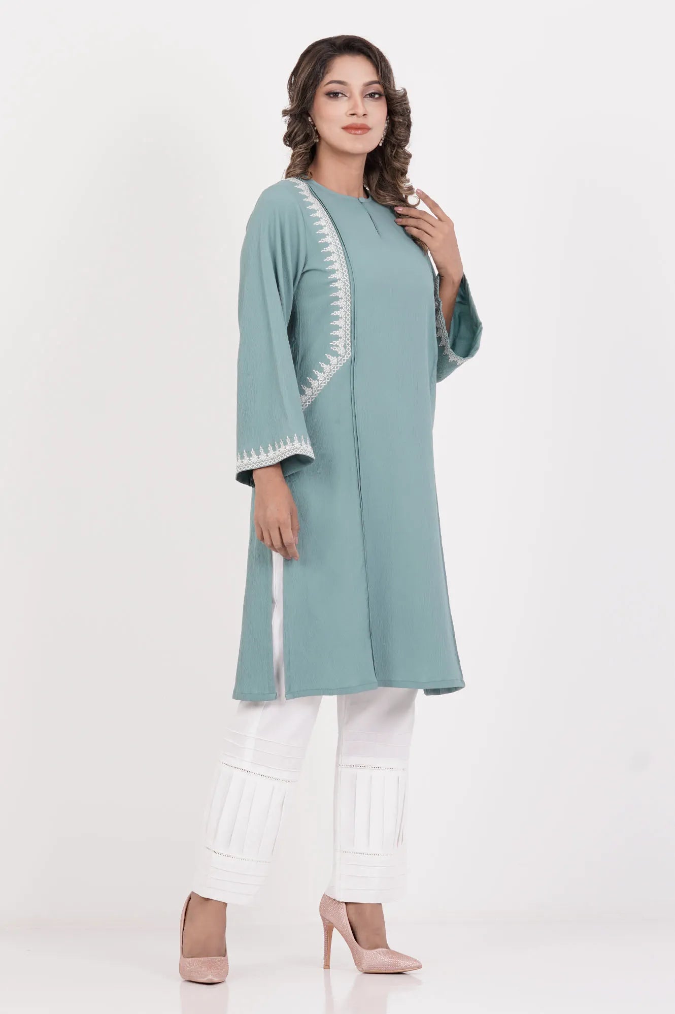 Women's Ethnic Tops (Persian Green)