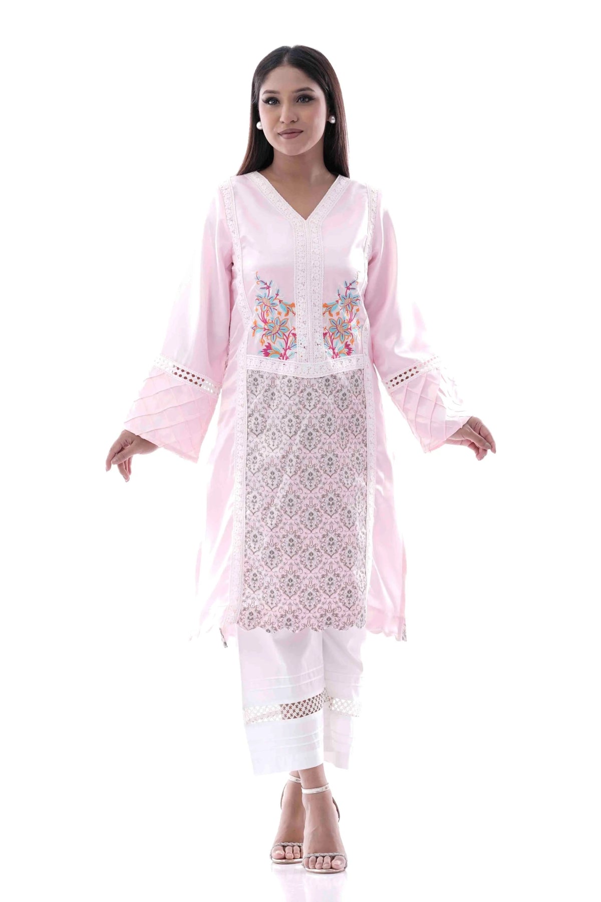 Women's Ethnic Tops (Pink)