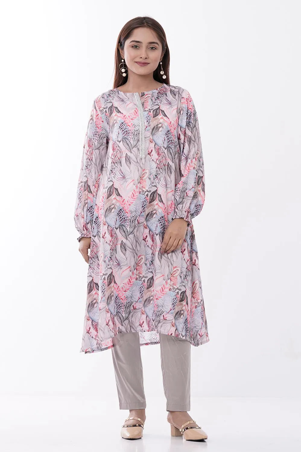 Women's Ethnic Tops (Pink Floral)