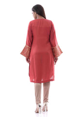 Women's Ethnic Tops (Firebrick)