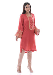 Women's Ethnic Tops (Firebrick)