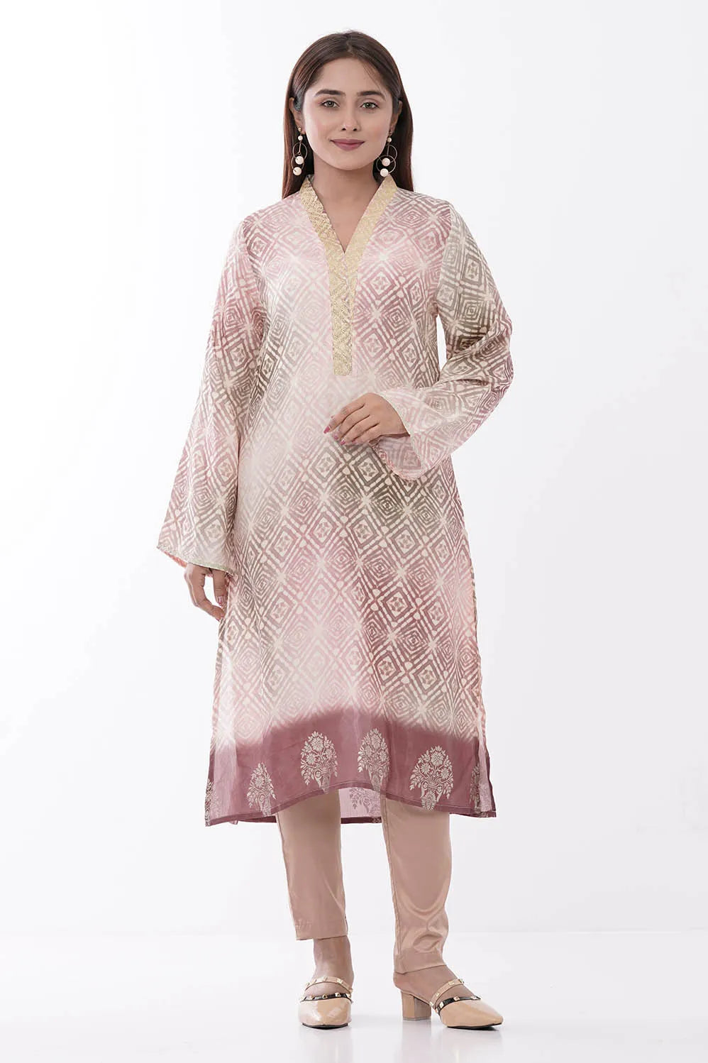 Women's Ethnic Tops (Peach)