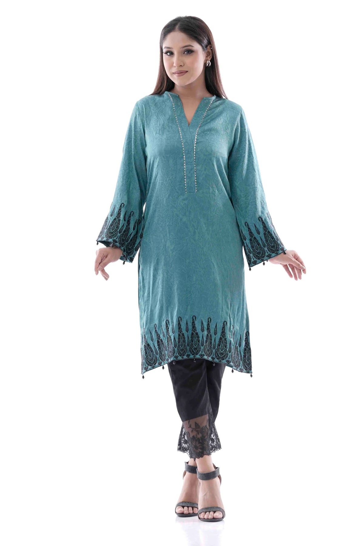 Women's Ethnic Tops (Pine Green)