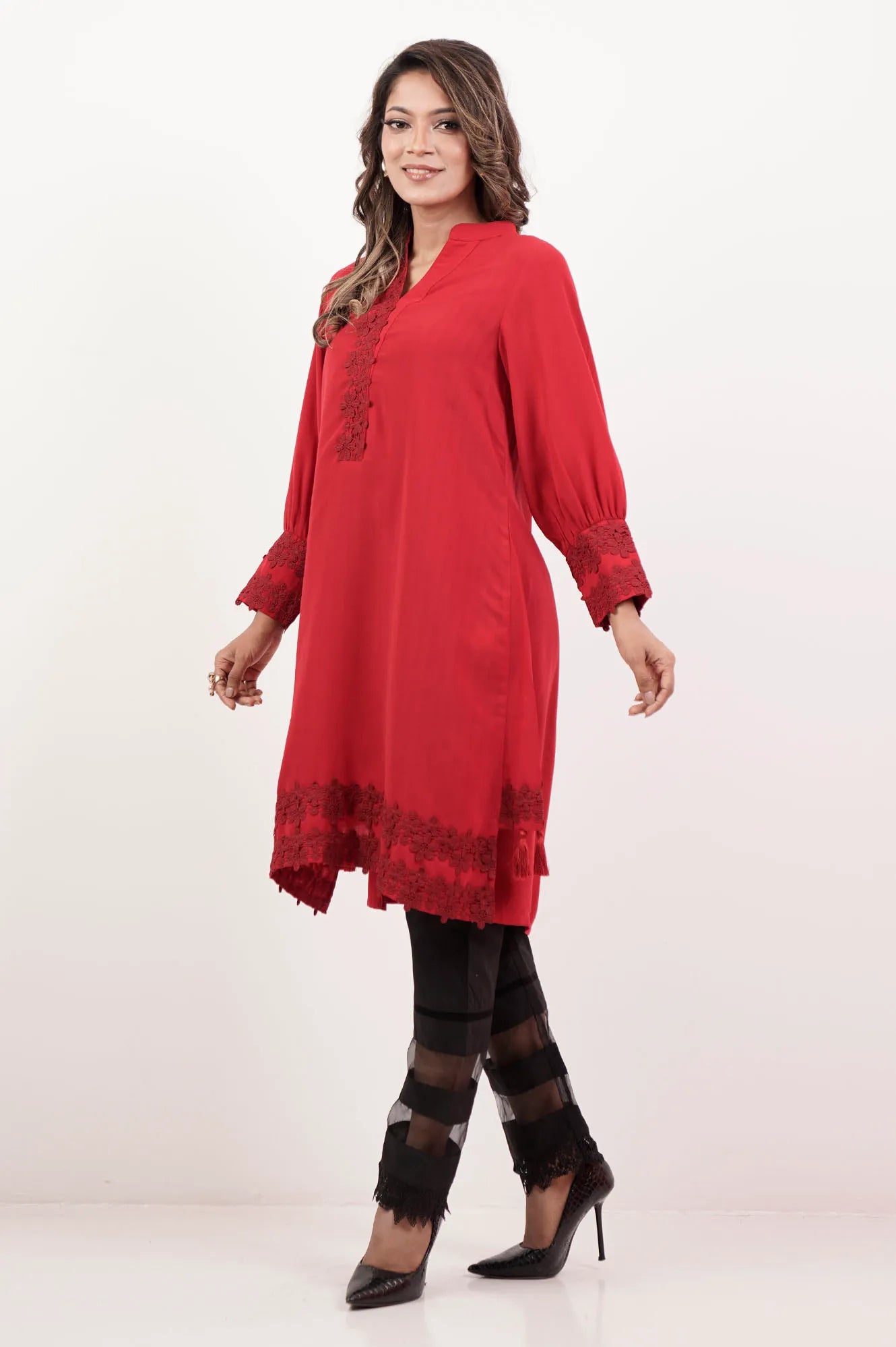 Women's Ethnic Tops (Red)