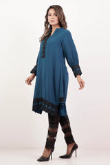 Women's Ethnic Tops (Teal Blue)