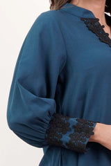 Women's Ethnic Tops (Teal Blue)