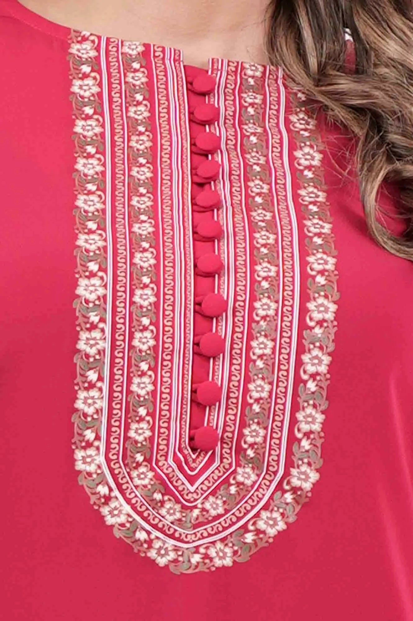 Women's Ethnic Tops (Pink)