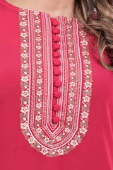 Women's Ethnic Tops (Pink)