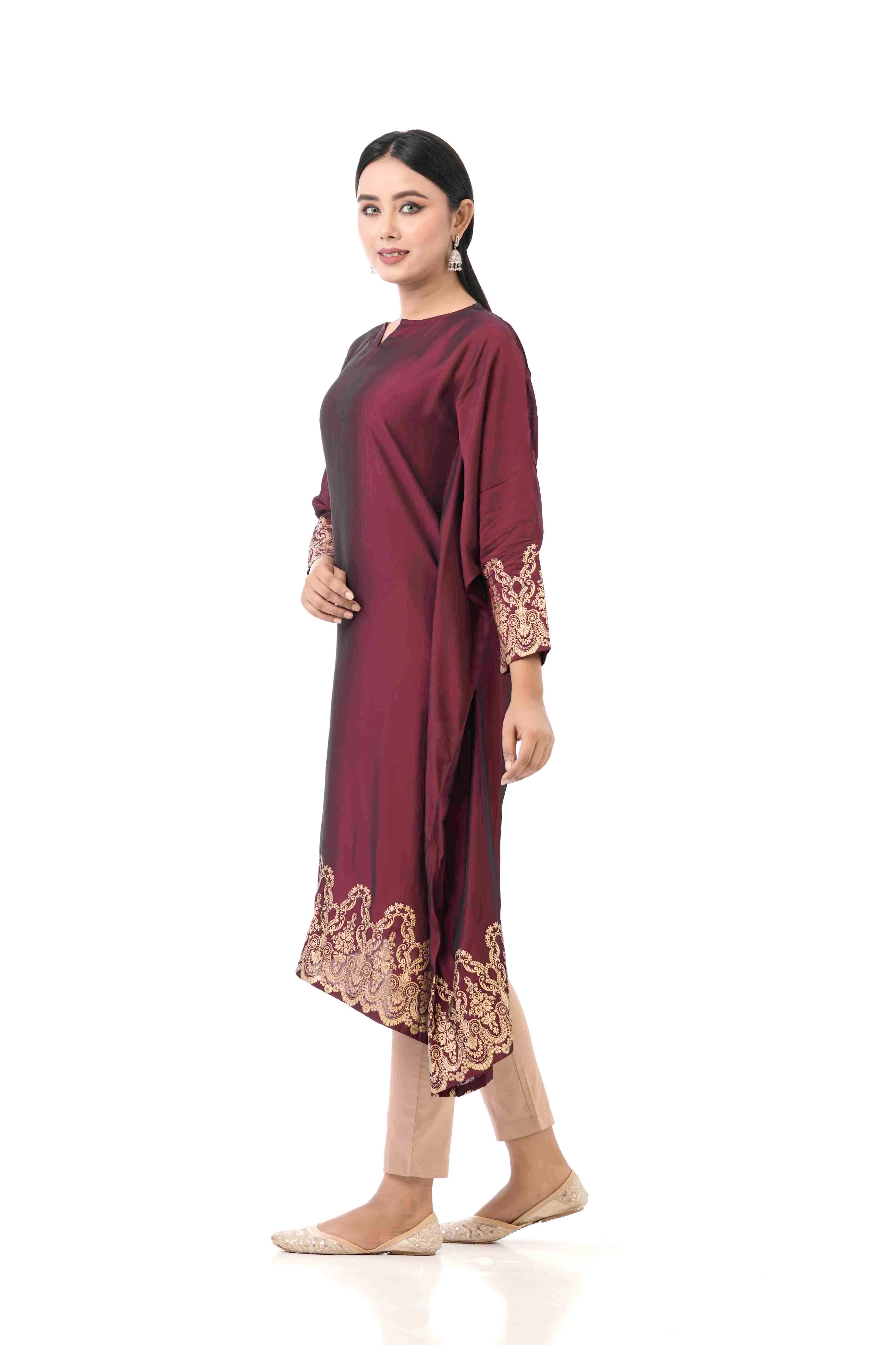Women's Ethnic Tops (Plum)