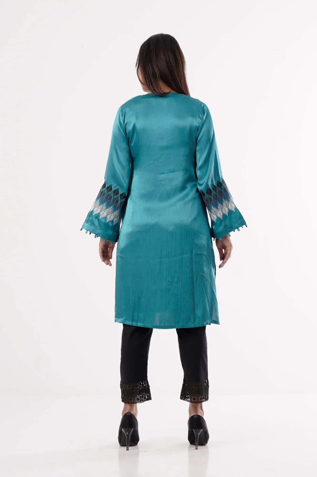 Women's Ethnic Tops (Teal Blue)