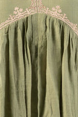 Women's Ethnic Tops (Set) (Olive-Off White)