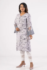Women's Ethnic Tops (Grey Printed)