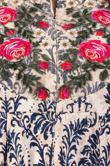 Women's Ethnic Tops (Navy Printed)