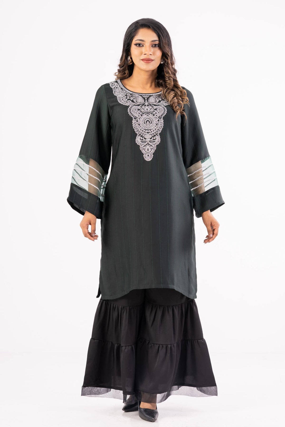 Women's Ethnic Tops (Dk. Green)
