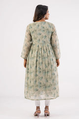 Women's Ethnic Tops (Aqua Green)