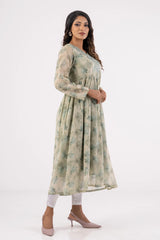 Women's Ethnic Tops (Aqua Green)