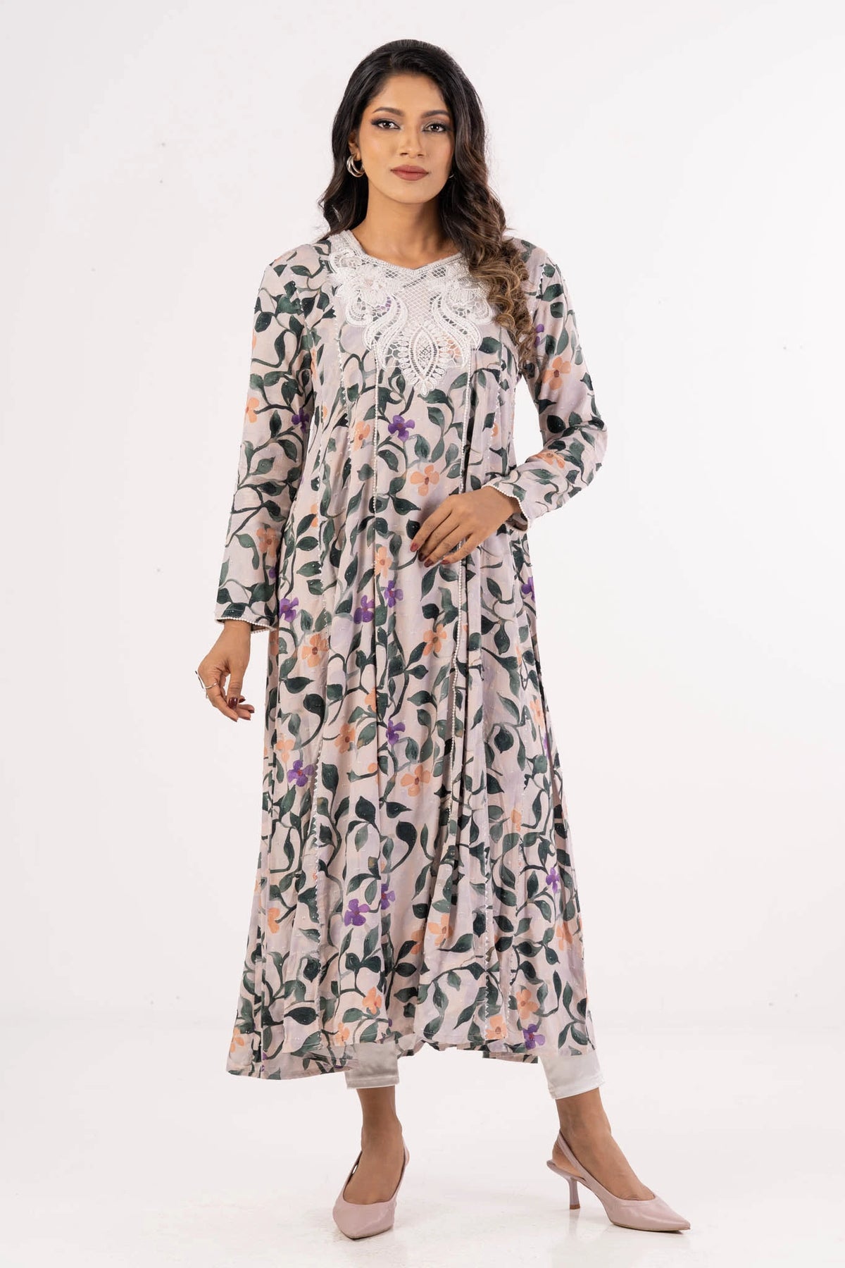 Women's Ethnic Tops (Peach)