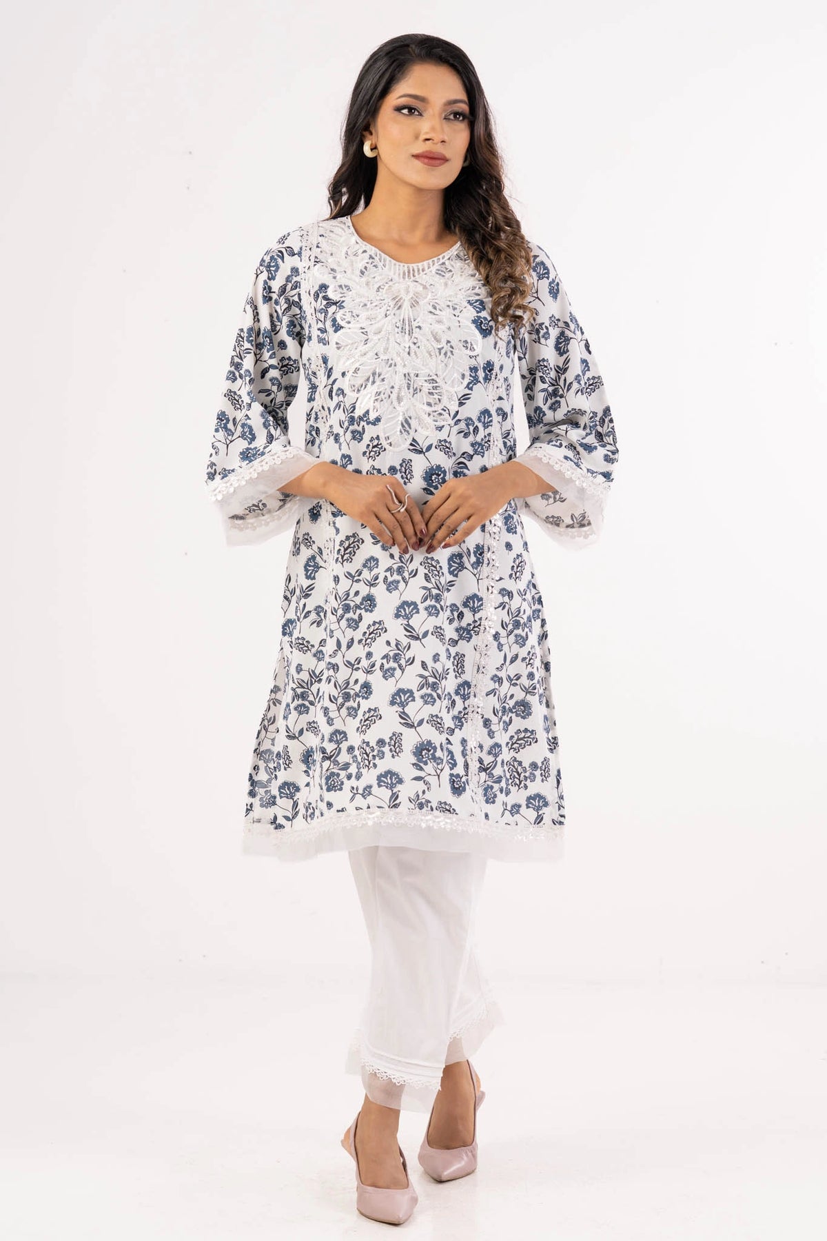 Women's Ethnic Tops (White)