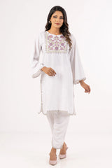 Women's Ethnic Tops (Set) (White)