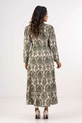 Women's Ethnic Tops (Olive Printed)