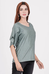 Women's Knitted Tops (Dark Sage)