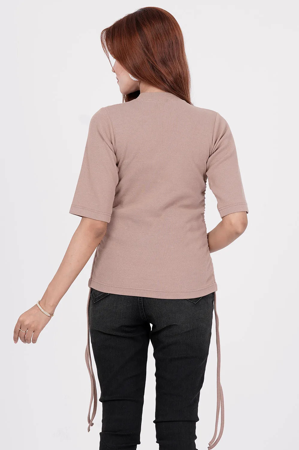 Women's Knitted Tops (Light brown)