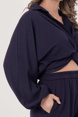 Women's Knitted Tops (Navy)