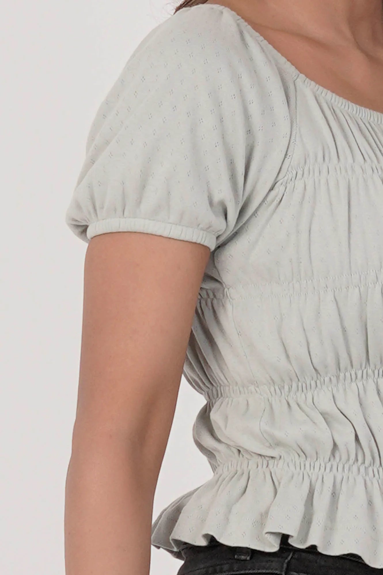 Women's Knitted Tops (Powder Blue)