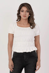 Women's Knitted Tops (White)