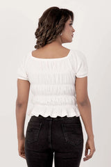 Women's Knitted Tops (White)