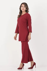 Women's Knitted Tops (Maroon)