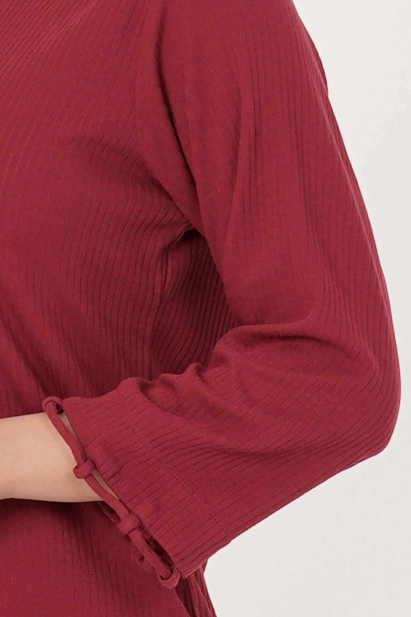 Women's Knitted Tops (Maroon)