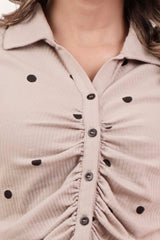 Women's Knitted Tops (Black Printed)