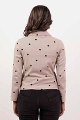 Women's Knitted Tops (Black Printed)