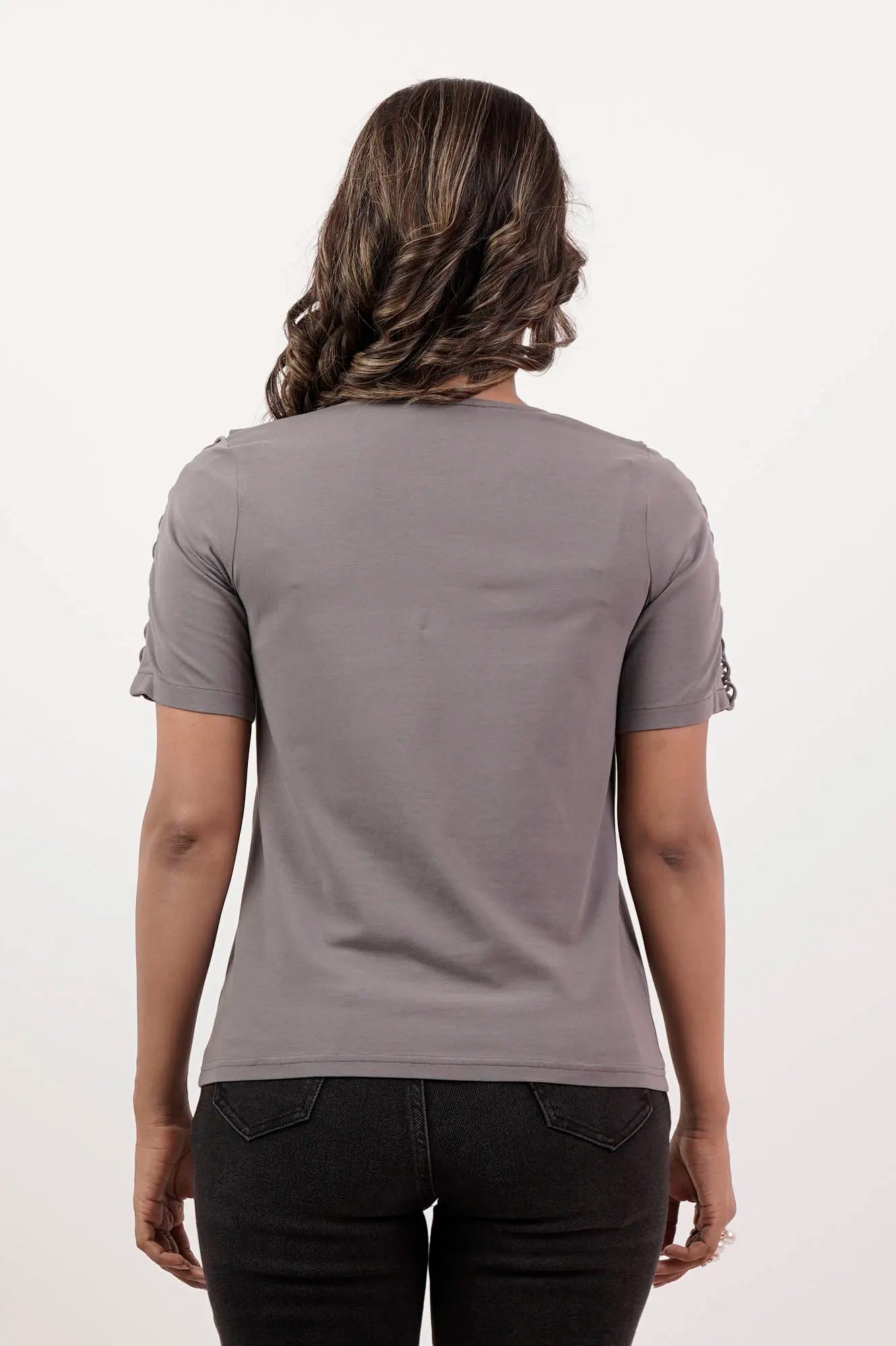 Women's Knitted Tops (Grey)
