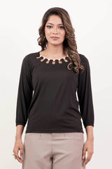 Women's Knitted Tops (Black)