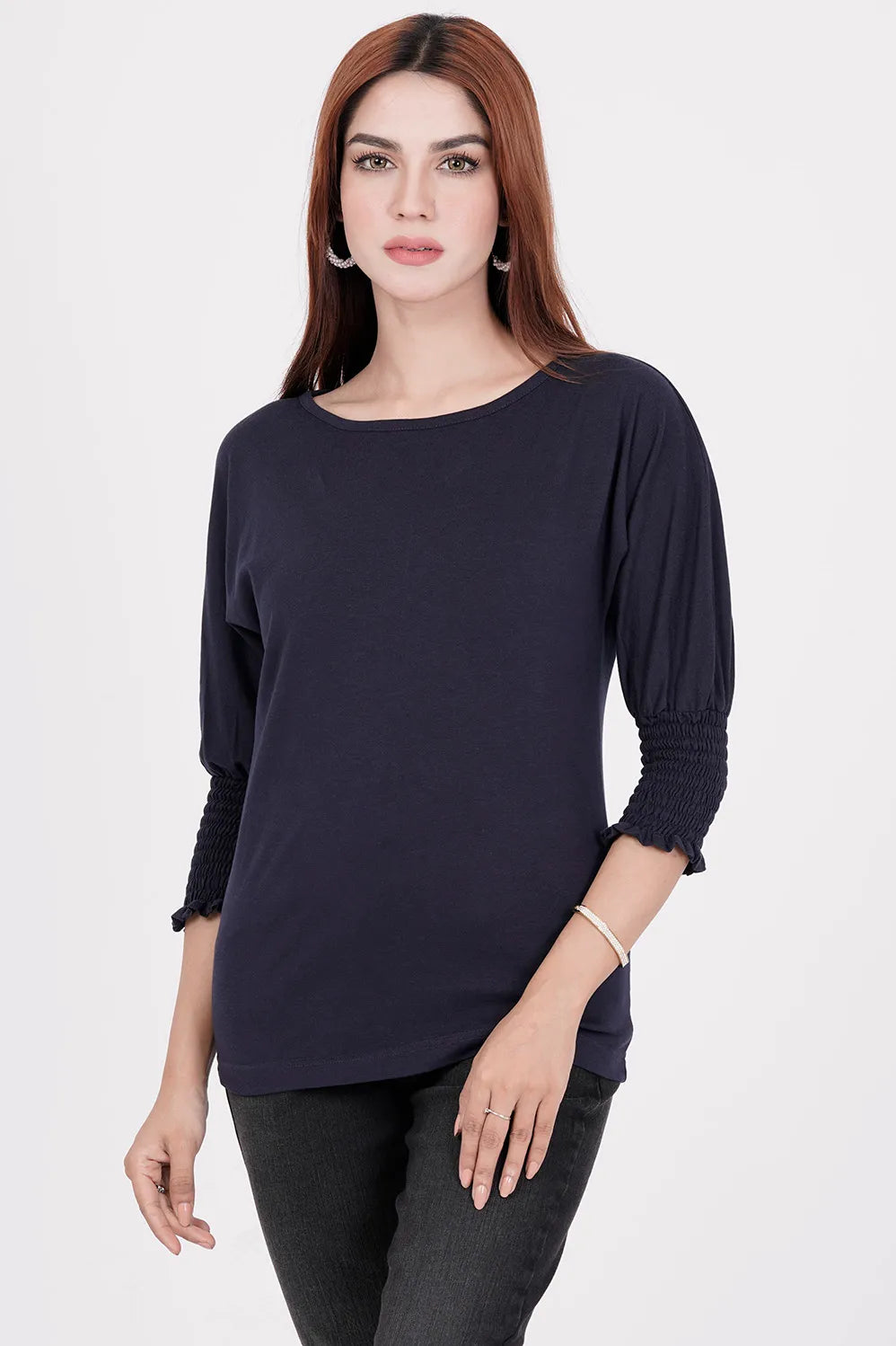 Women's Knitted Tops (Navy)