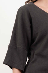 Women's Knitted Tops (Charcoal)