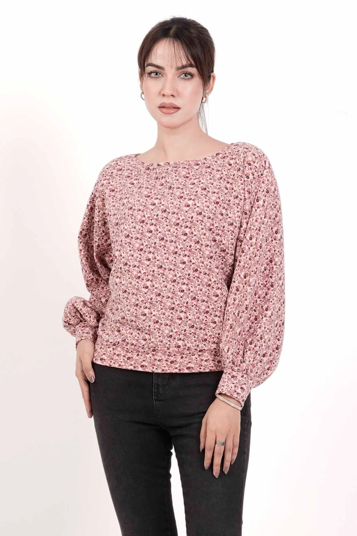 Women's Knitted Tops (Flower Printed)